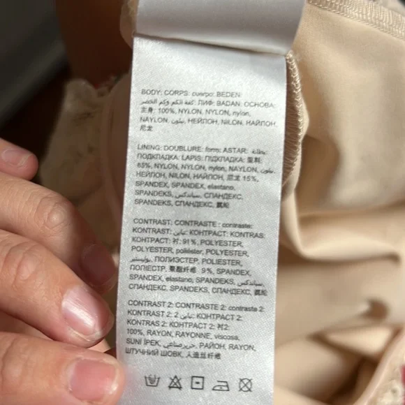 bebe Floral Embroidered Midi Dress - Red and Cream - Picture 12 of 12